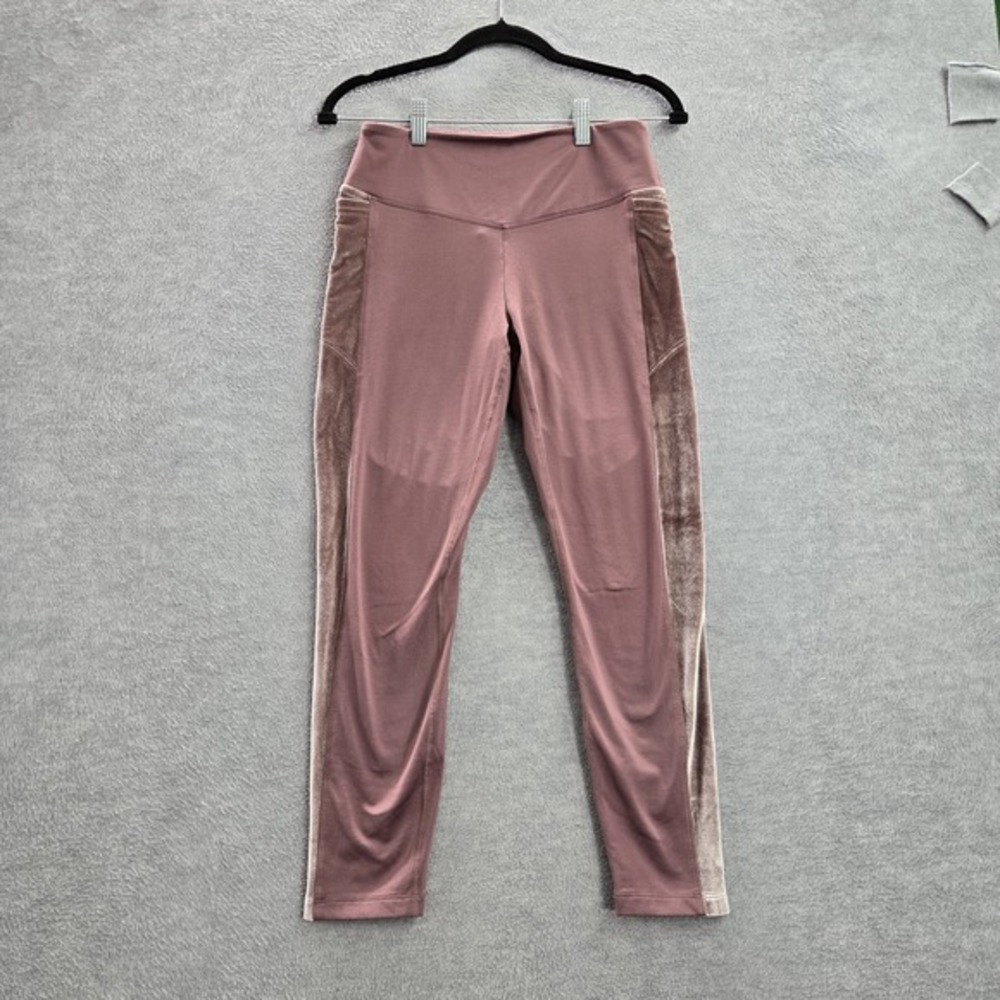 Victoria's Secret PINK Women Activewear Pants M Mauve COZY Yoga Legging Logo‎